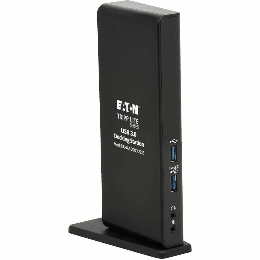 Eaton Tripp Lite Series U442-DOCK22-B Docking Station - Dual 1080p HDMI, USB-C & USB-A Hub, Gigabit Ethernet, Audio Jacks