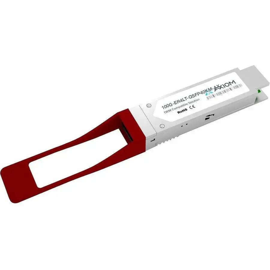 Axiom 100GBASE-ER4L QSFP28 Transceiver for Extreme - Model 100G-ER4LT-QSFP40KM by AXIOM