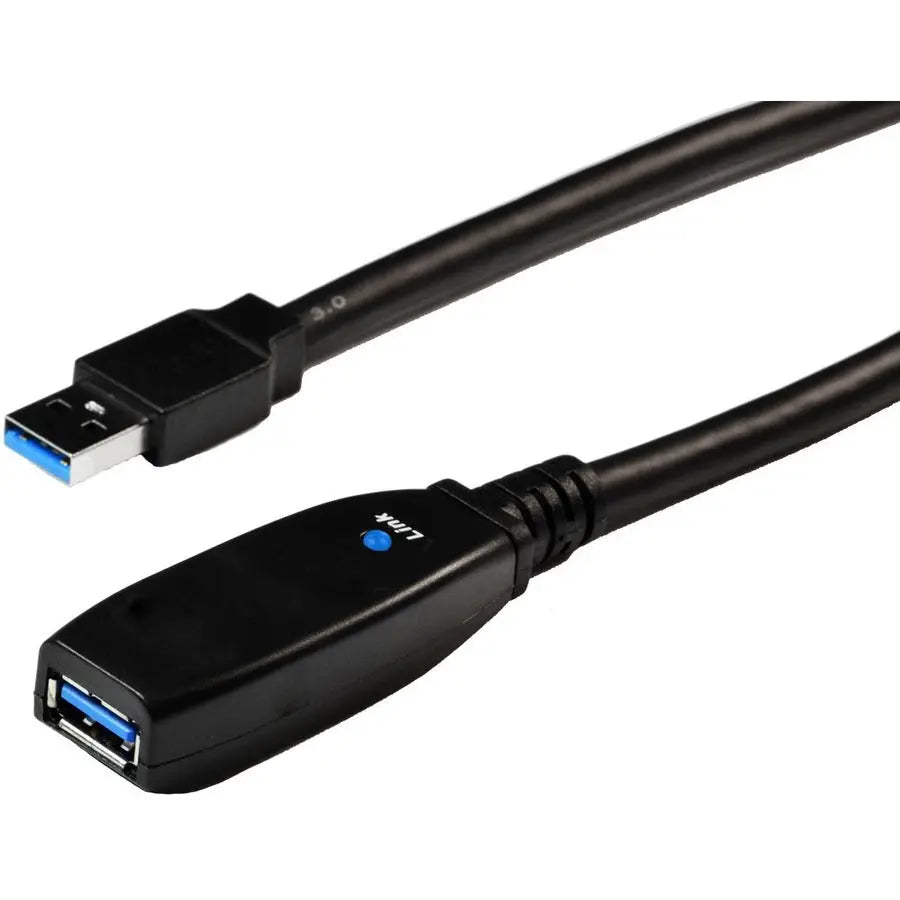4XEM 15M Active USB 3.0 Extension Cable with LED Signal - 50 Feet, USB-A Male to Female