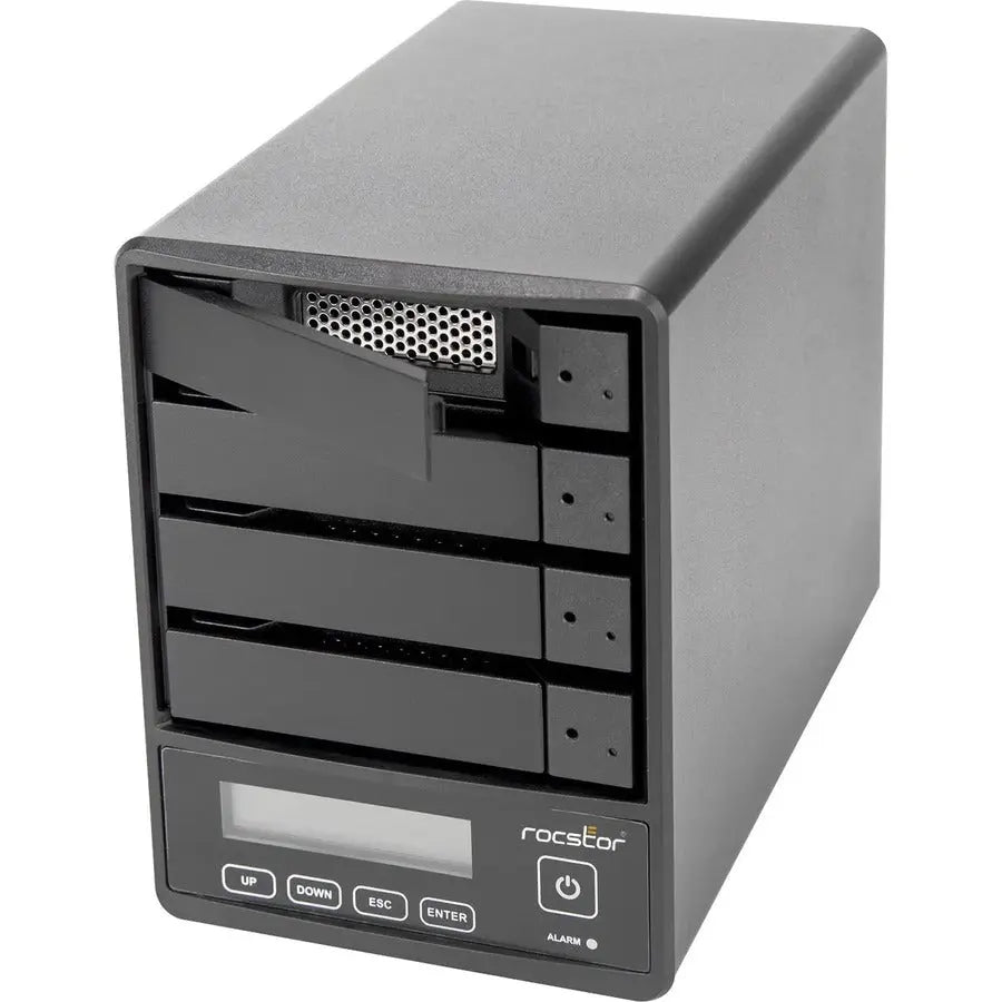 Rocstor Rocpro U35 USB Type-C Desktop RAID Storage – 24TB Capacity, 4-Bay RAID System with Fast USB 3.2 Connectivity