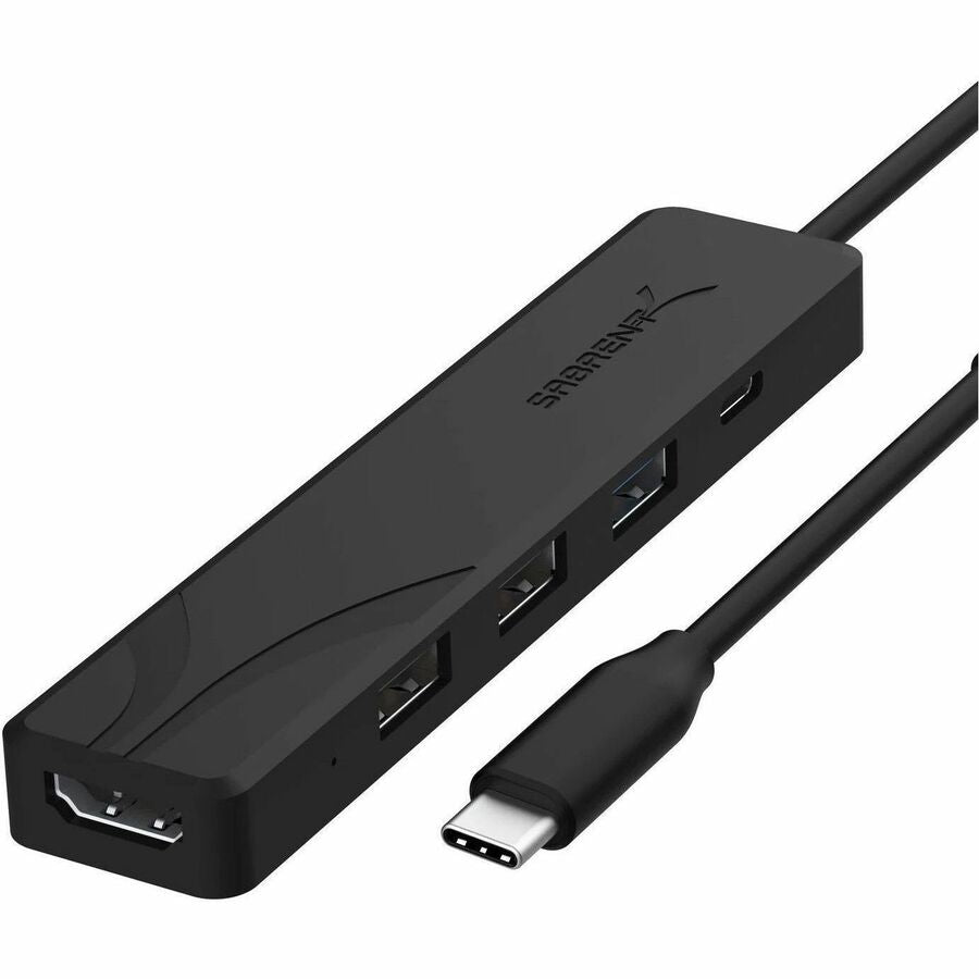Sabrent Multi-Port USB Type-C Hub with HDMI 4K Output and Power Delivery - HB-TC5P