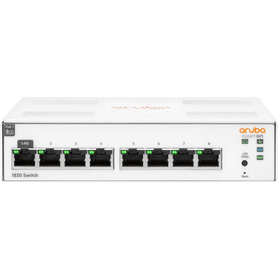 Hewlett Packard Enterprise Instant On 1830 8G Switch - Reliable Layer 2 Ethernet Switch for Small Business Networks