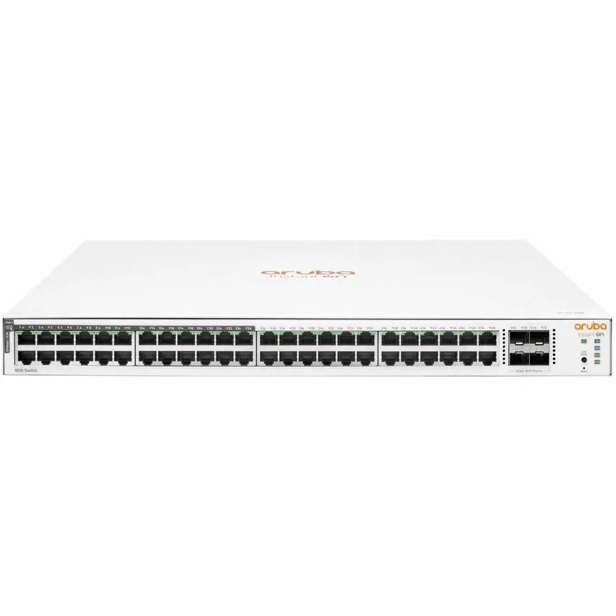 HPE Instant On 1830 Switch Series - 48-Port Gigabit Ethernet with 370W PoE Support and SFP Fiber Ports