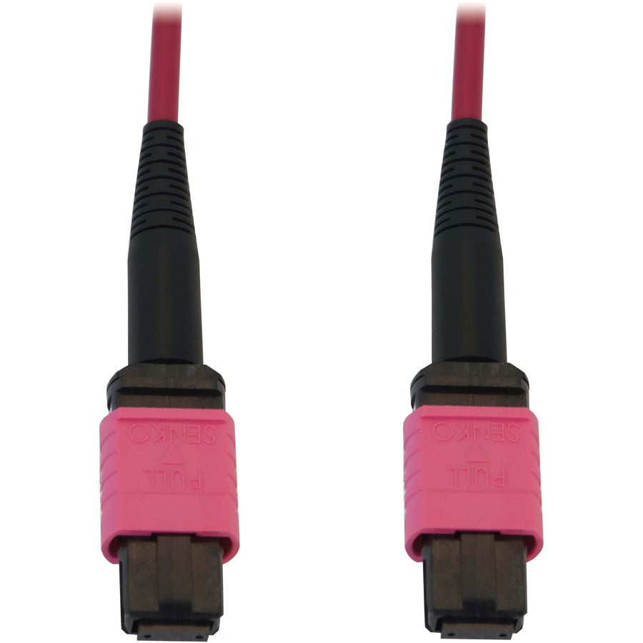 Eaton Tripp Lite Series N845B-01M-12-MG 1 m OM4 Multimode Fiber Optic Network Cable, 40/100 GbE, Magenta
