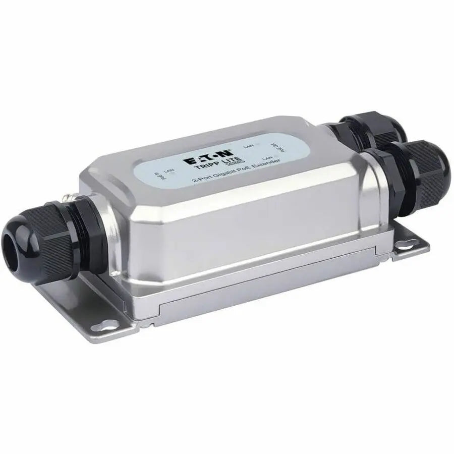 Eaton Tripp Lite Series 2-Port Gigabit Ethernet PoE+ Extender/Repeater - Cat5e/6/6a, 95W, IP67, IK10, 328 ft.