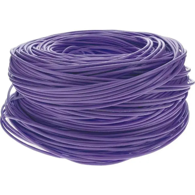 AddOn 1000ft Purple Cat6 STP Patch Cable - Non-Terminated Shielded Network Cable