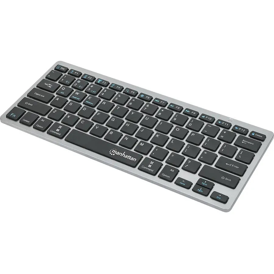 IC INTRACOM Manhattan Ultra Slim Dual-Mode Wireless Keyboard for PC, Mac, Tablet, and Smartphone
