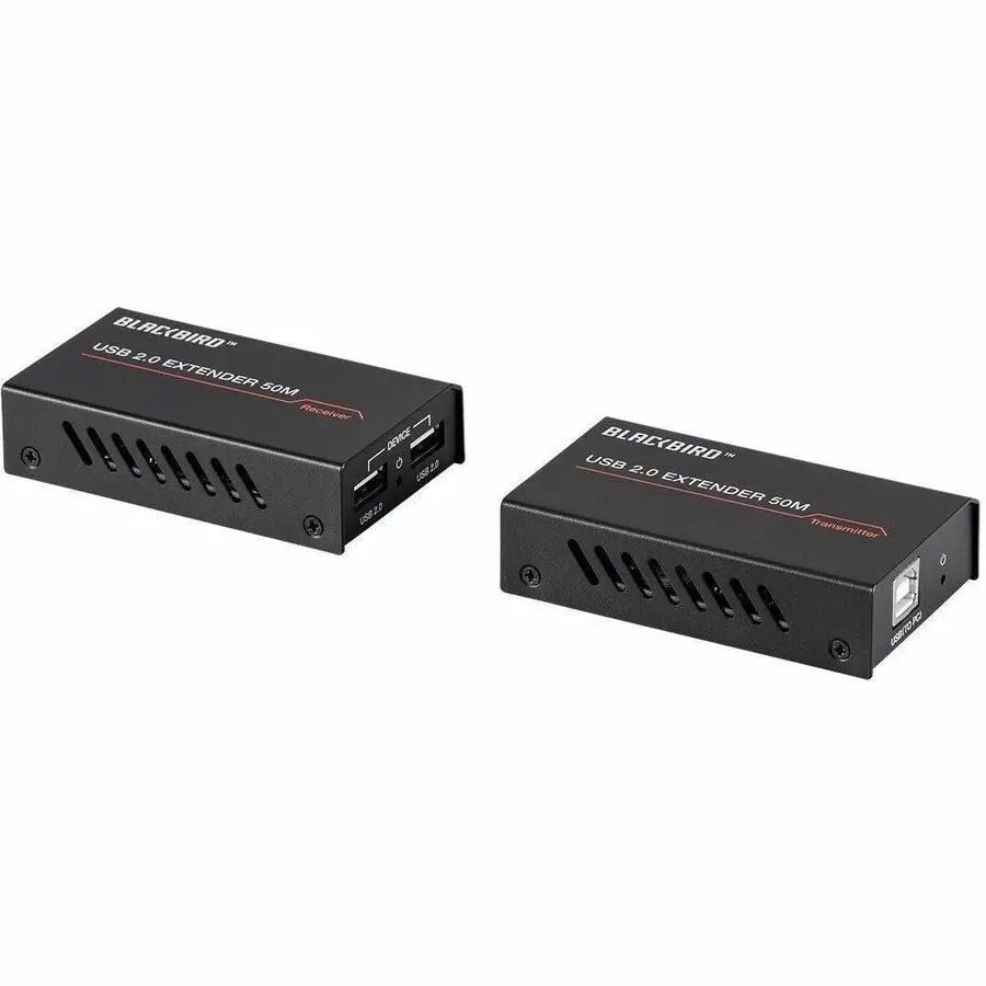 Monoprice Blackbird USB 2.0 2-Port Extender - Extend USB Signals up to 164 Feet over Cat5e/6