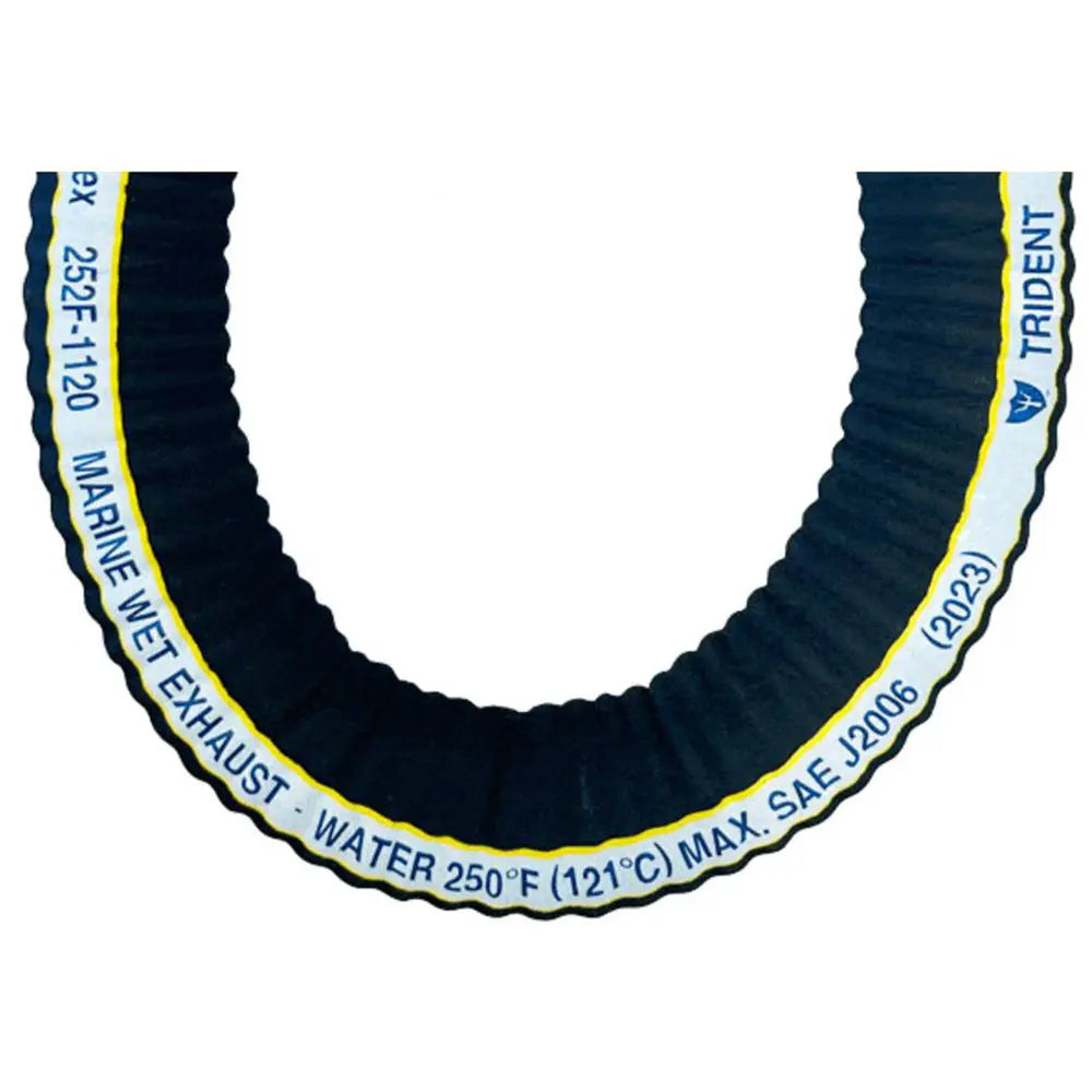 Trident Marine 1-1/2 inch Extra-Flex Corrugated Marine Wet Exhaust Hose - Sold by the Foot