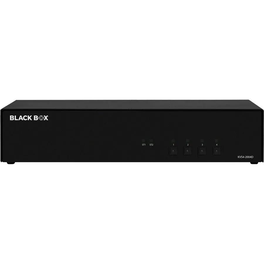 Black Box KVS4-2004D Secure 4-Port Dual-Monitor DVI-I KVM Switch with NIAP Certification by BLACK BOX CORPORATION
