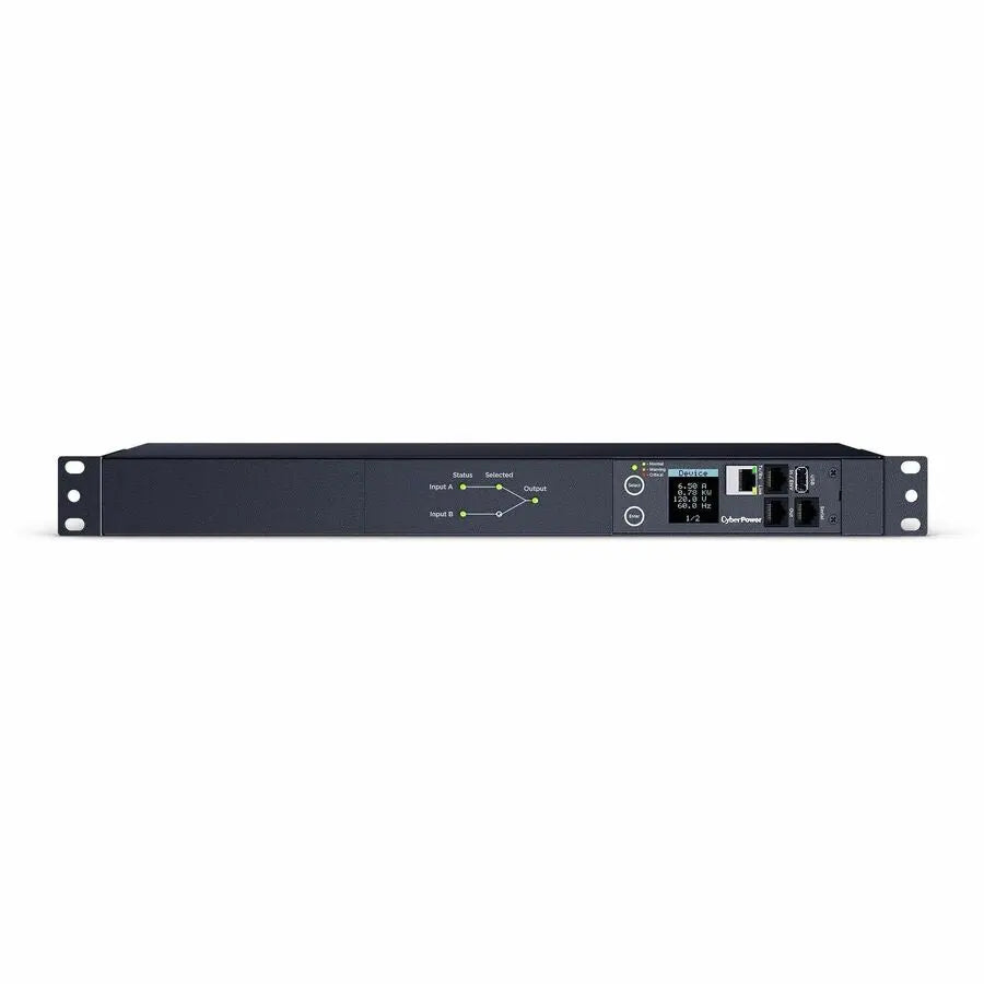 CyberPower PDU44001 Single Phase 100-120VAC 15A Switched ATS Power Distribution Unit