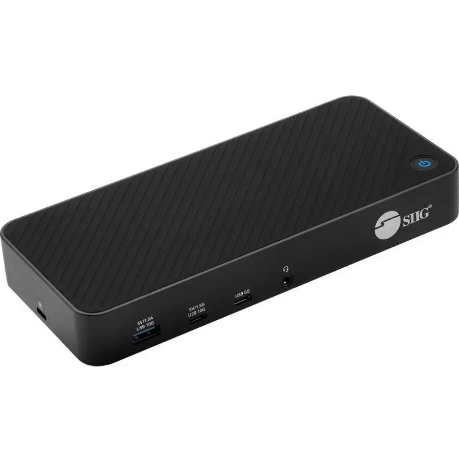 SIIG JU-DK0P11-S1 Triple Hybrid 4K Video Docking Station with Power Delivery and Multiple Display Options
