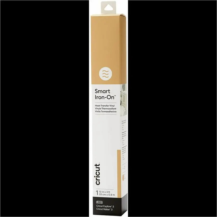 Cricut Smart Iron-On Gold Heat Transfer Material – 3 ft for Custom Apparel and Accessories