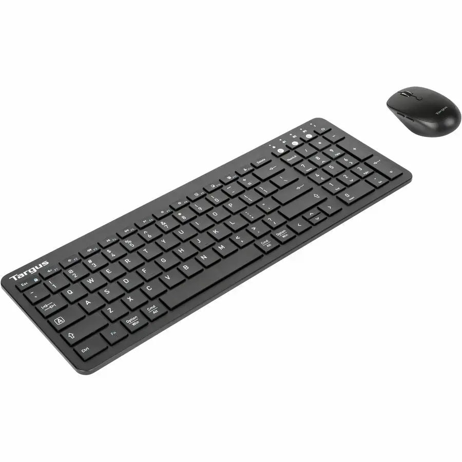 Targus Full-Size Multi-Device Bluetooth Antimicrobial Keyboard and Midsize Mouse Bundle - Model AKM619AMUS