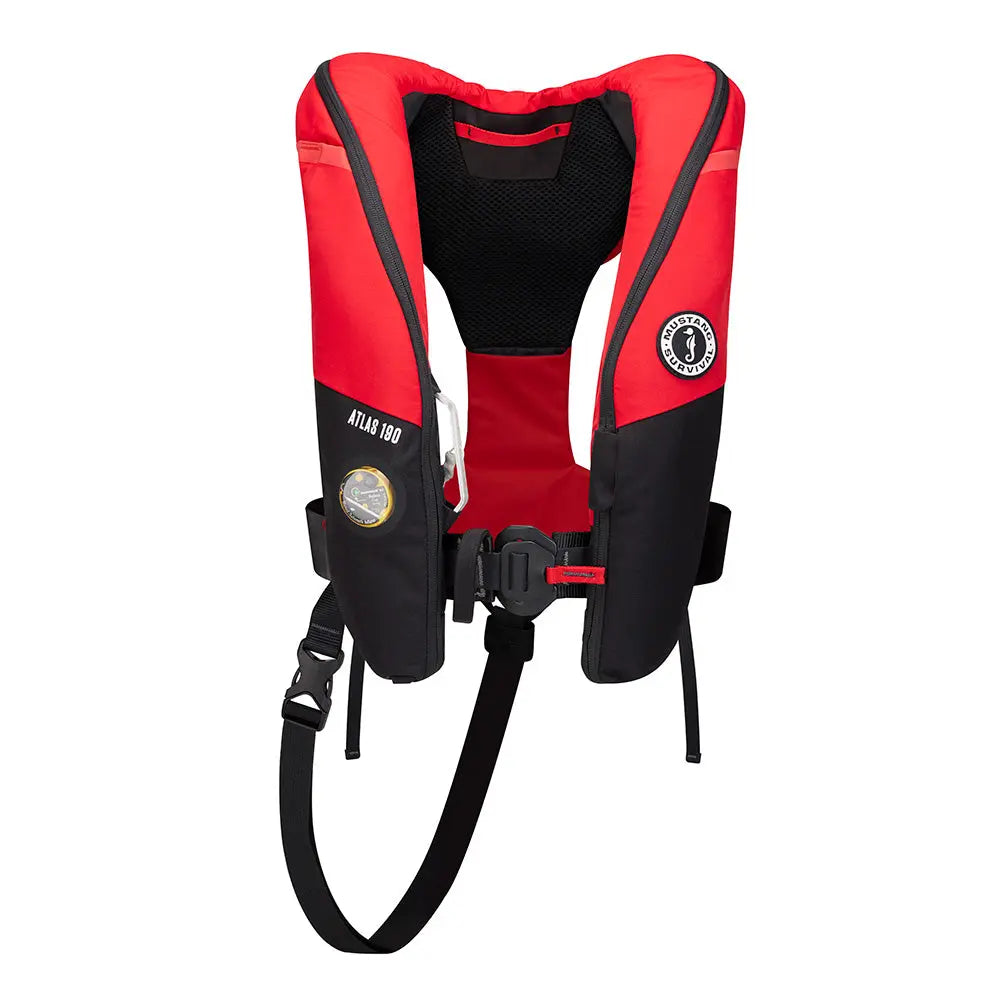 Mustang Survival Atlas 190 DLX Open Ocean Inflatable Personal Flotation Device - Red/Black