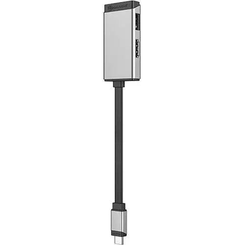 Alogic MagForce DUO 2-in-1 USB-C Adapter with 4K HDMI and USB-A - Space Gray