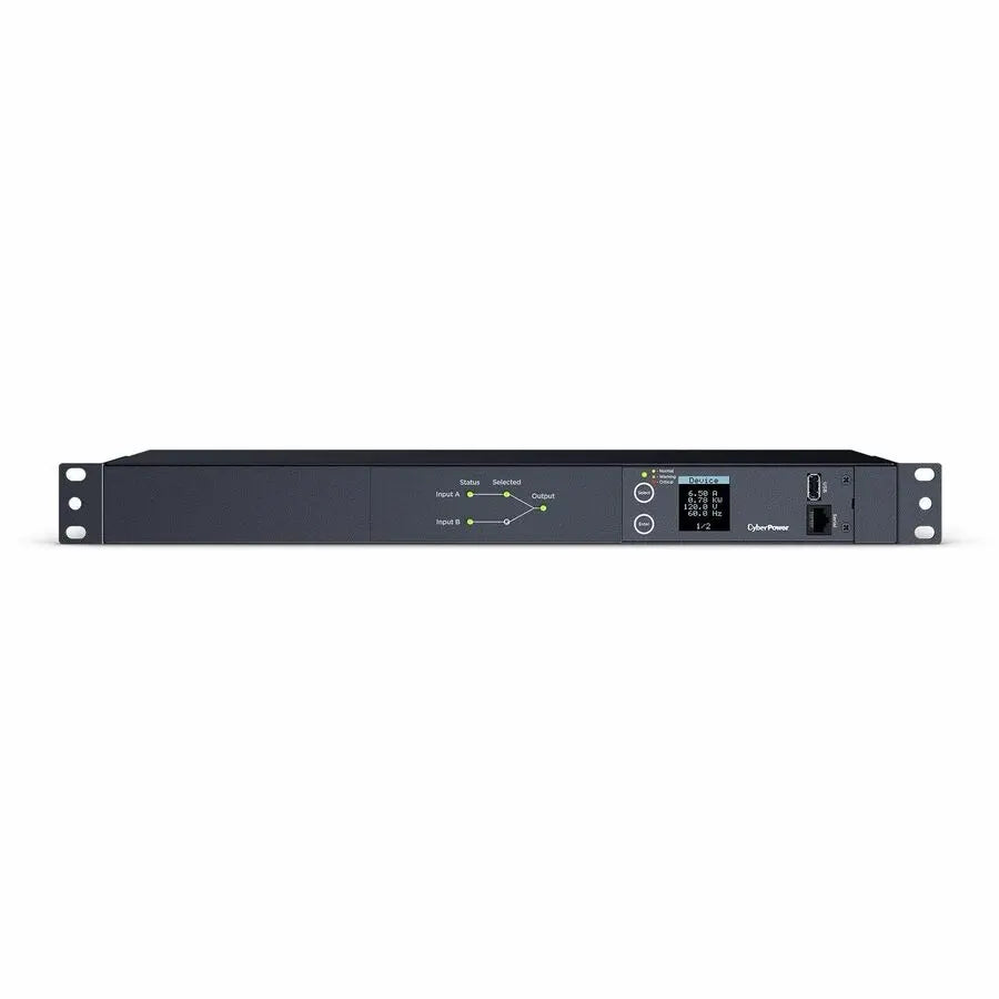 CyberPower PDU24001 Metered ATS Power Distribution Unit for Network Closets
