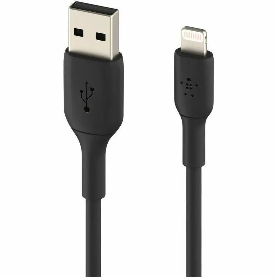 Belkin BoostCharge Lightning to USB-A Cable (6 inches, Black) – MFi Certified Data Transfer and Charging Cable for Apple Devices
