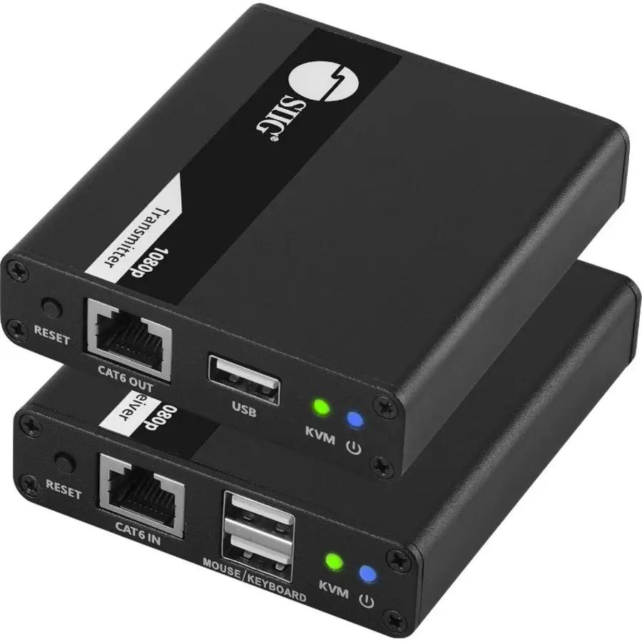 SIIG HDMI USB KVM Over Cat6 Extender - 70m (CE-H27411-S1) by SIIG