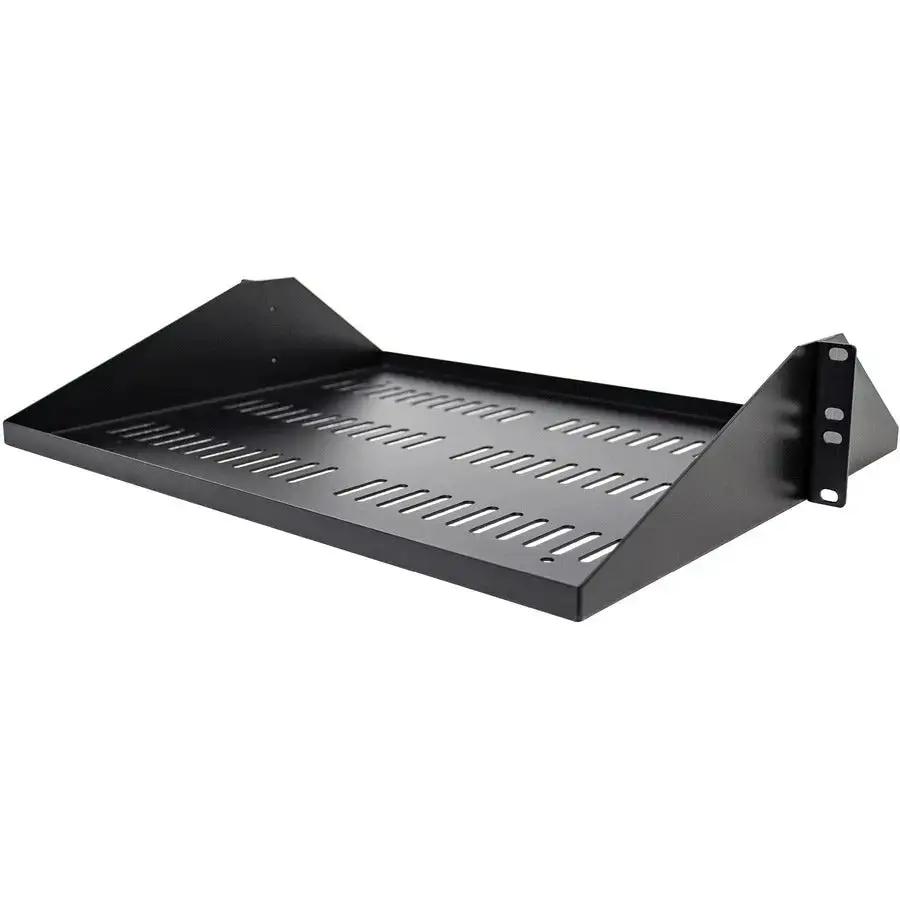 StarTech.com 2U Vented Server Rack Shelf - Center Mount, 14-Inch Depth, for 19-Inch Data/AV/Network Cabinets by StarTech.com