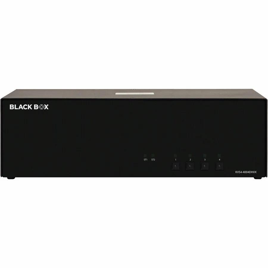 Black Box NIAP 4-Port Secure KVM Switch with Quad-Monitor Support and CAC Compatibility by BLACK BOX CORPORATION