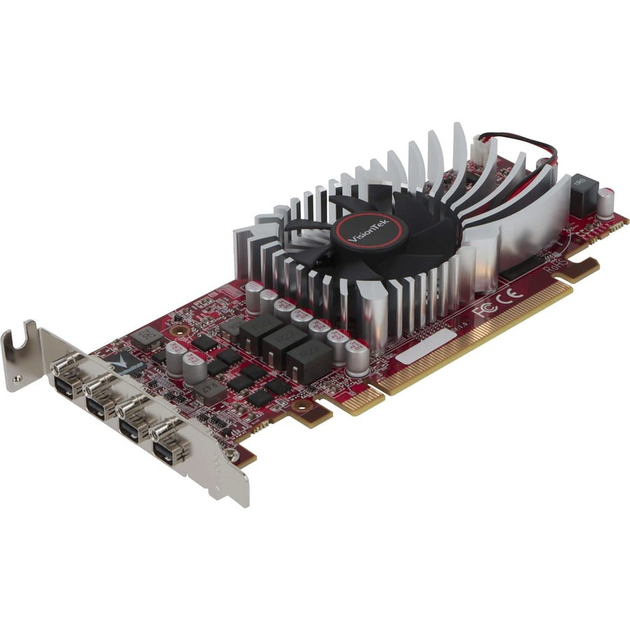 VisionTek Radeon RX 550 4GB GDDR5 Graphics Card with Four Mini DisplayPorts