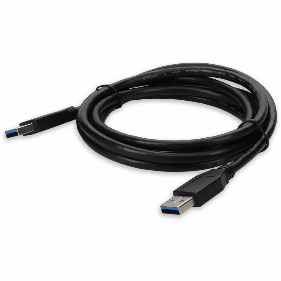 AddOn 6ft USB 3.0 A Male to Male Black Extension Cable