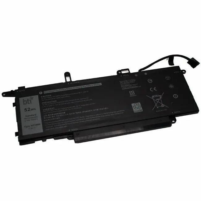BTI NF2MW-BTI 7.6V 52Wh Lithium-Ion Notebook Battery for Dell Latitude 7400 2-in-1 and Latitude 9410 2-in-1