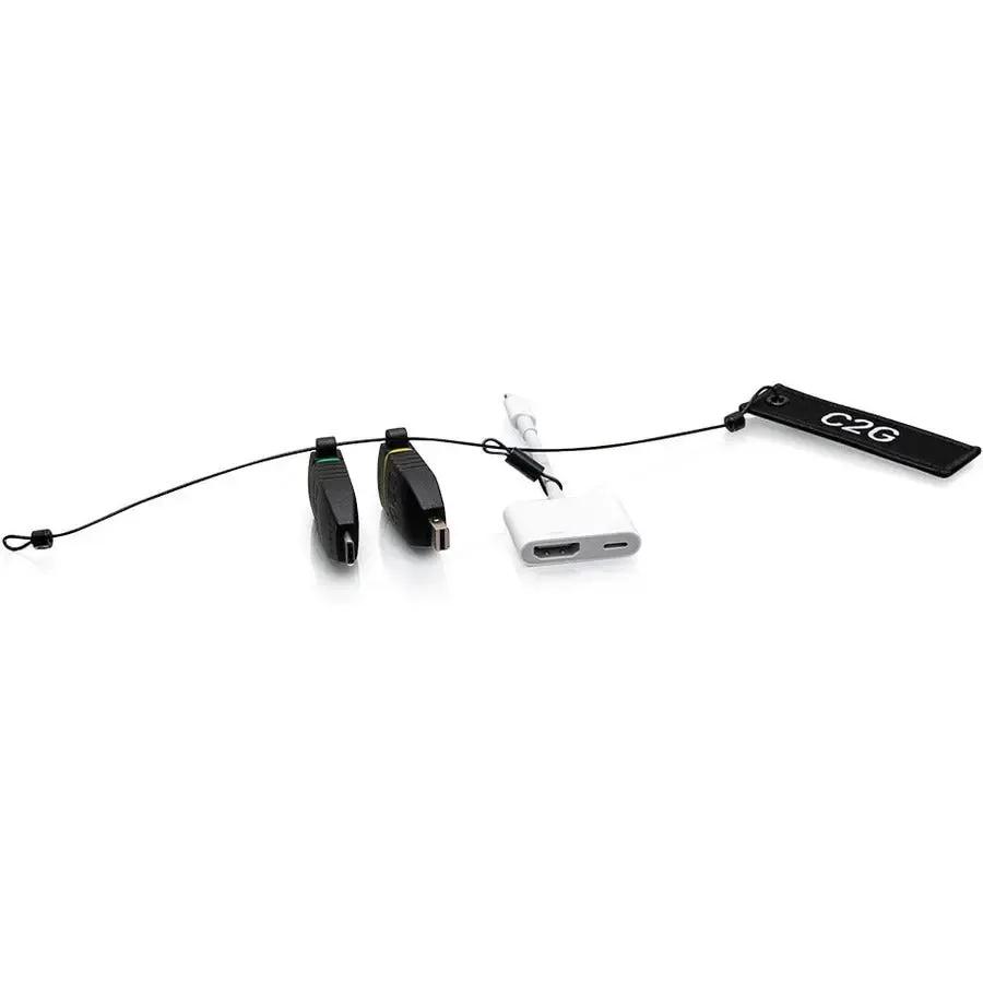 Legrand Group C2G HDMI Adapter Ring with Mini DisplayPort, USB-C & Lightning – Universal 4K Connectivity Solution by Legrand Group