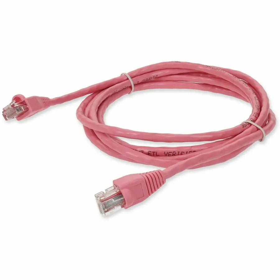 AddOn 10ft Pink Cat5e UTP Ethernet Patch Cable with RJ-45 Male Connectors