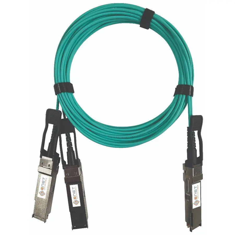 NSI Industries ENET P26659-B23-ENC Fiber Optic Network Cable – 10 ft LSZH OM3 Active Optical Cable with AOC Technology