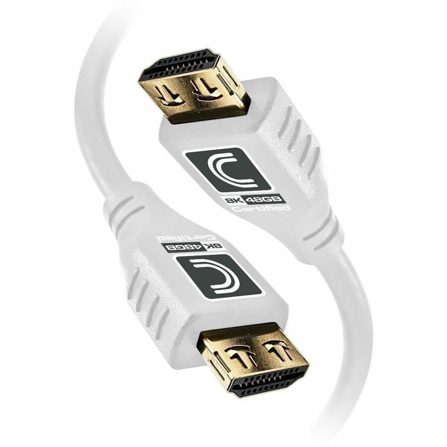 Comprehensive MicroFlex Pro AV/IT Integrator HDMI A/V Cable (Part #MHD48G-3PROWHT) – 8K Ultra High Speed HDMI Cable with ProGrip & SureLength Indicators