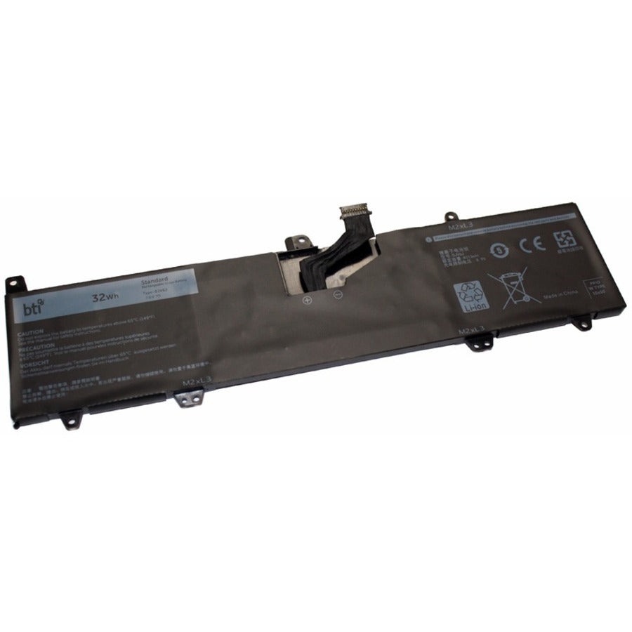Battery Technology Inc. 8NWF3-BTI Laptop Battery for Dell – 7.6V, 4013mAh, 32Wh, Li-Ion Replacement