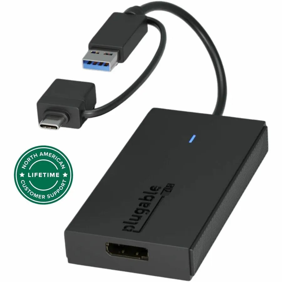Plugable UGA-DP-S USB-C and USB 3.0 to DisplayPort Adapter for Multi-Monitor Setup