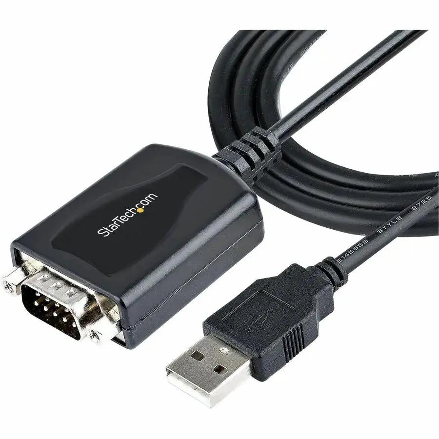 StarTech.com 3ft USB to Serial Adapter with COM Port Retention and DB9 Male RS232 - Prolific Chipset by StarTech.com