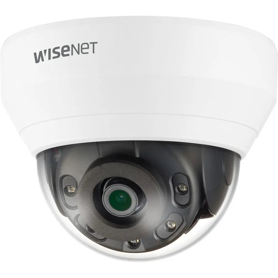 Wisenet QND-7012R 4MP IR Dome Camera – Indoor Network Surveillance with Night Vision and Motion Detection