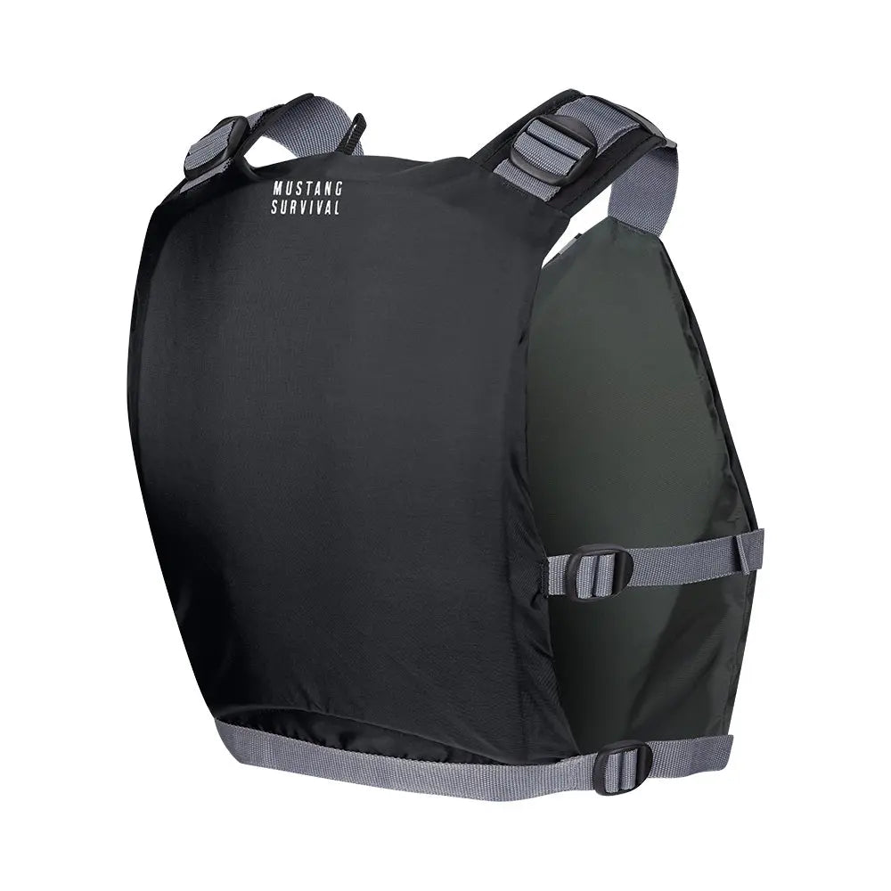 Mustang Survival APF Foam Vest - Universal Fit Black and Grey PFD for Boating and Watersports