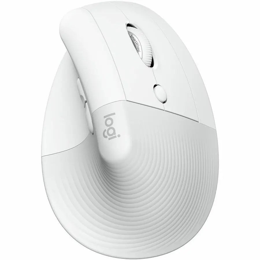 Logitech Lift Vertical Ergonomic Mouse, Wireless, Bluetooth or Logi Bolt USB receiver, Quiet clicks, 4 buttons, Off-white