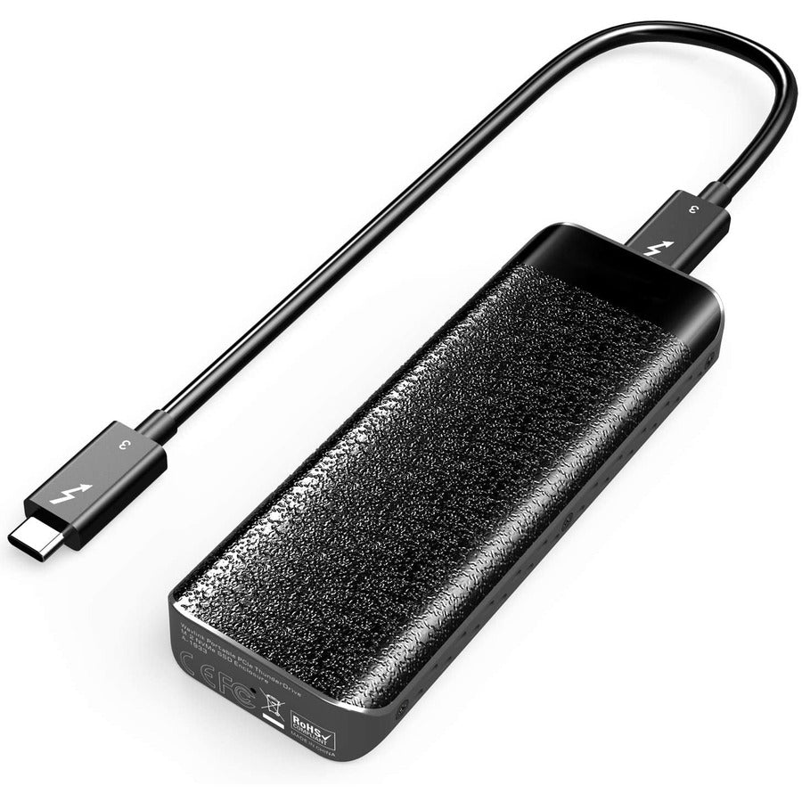 4XEM Portable Thunderbolt 3 NVMe SSD Enclosure with Heatsink and Locking USB-C Cable
