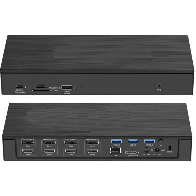 4XEM Quad HDMI & DisplayPort 4K Universal Docking Station - Model 4XUG69PD10