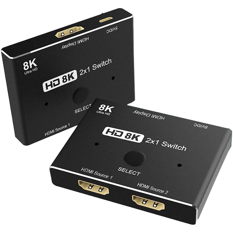4XEM 2x1 8K HDMI Switch with 2 HDMI 2.1 Ports and 8K/4K Support