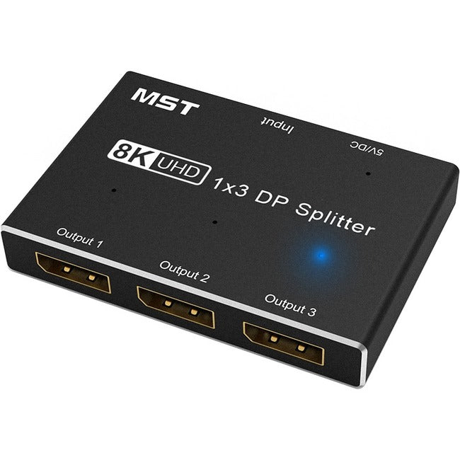 4XEM 1x3 8K/4K DisplayPort Splitter Hub - Multi-Display Video Solution