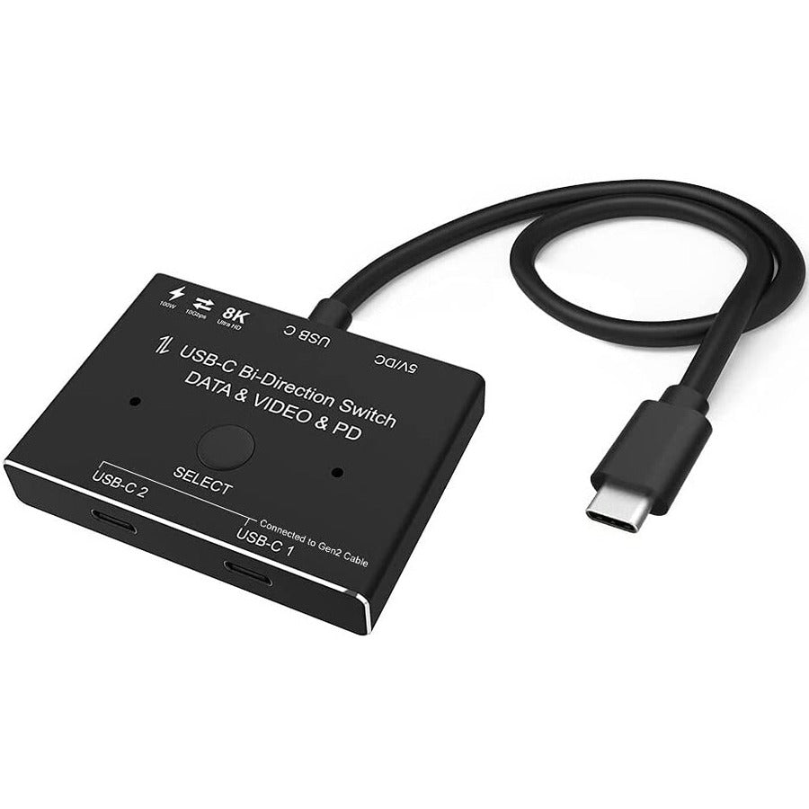 4XEM USB-C Bi-Directional Switch with 100W Power Delivery for 8K and 4K Video