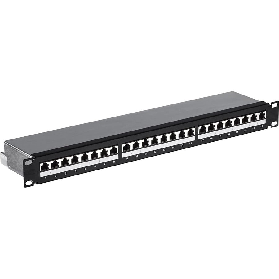 4XEM CAT6A 24-Port Patch Panel for High-Speed Network Management