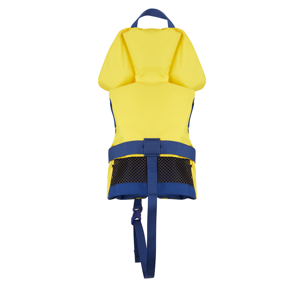 Mustang Survival Lil' Legends Infant Foam Vest - Yellow and Navy PFD for Kids up to 30 lbs