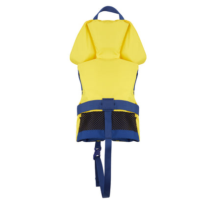 Mustang Survival Lil' Legends Infant Foam Vest - Yellow and Navy PFD for Kids up to 30 lbs