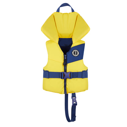 Mustang Survival Lil' Legends Infant Foam Vest - Yellow and Navy PFD for Kids up to 30 lbs