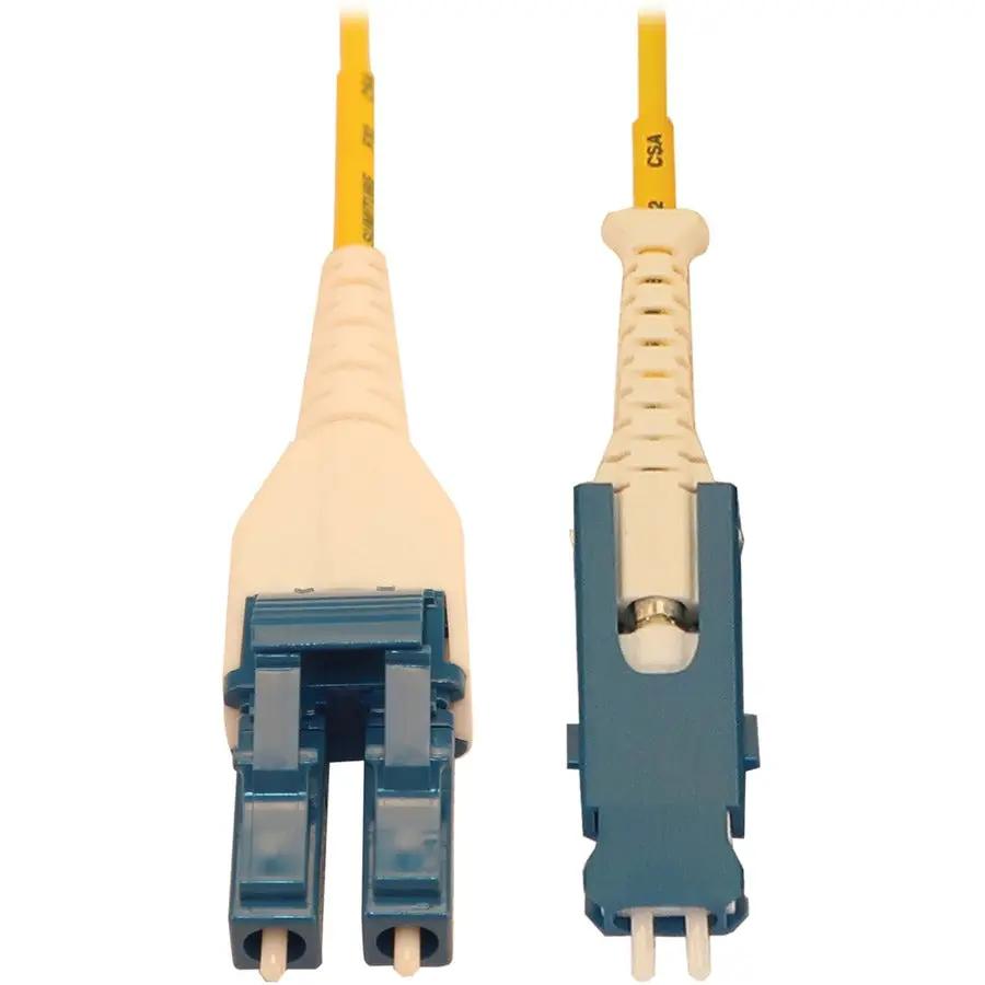 Eaton Tripp Lite Series N383L-03M 3M Singlemode 40/100/400 GbE OS2 Fiber Optic Cable with Switchable SN Connector, Yellow Jacket by EATON TRIPP LITE SERIES CONNECTIVIT