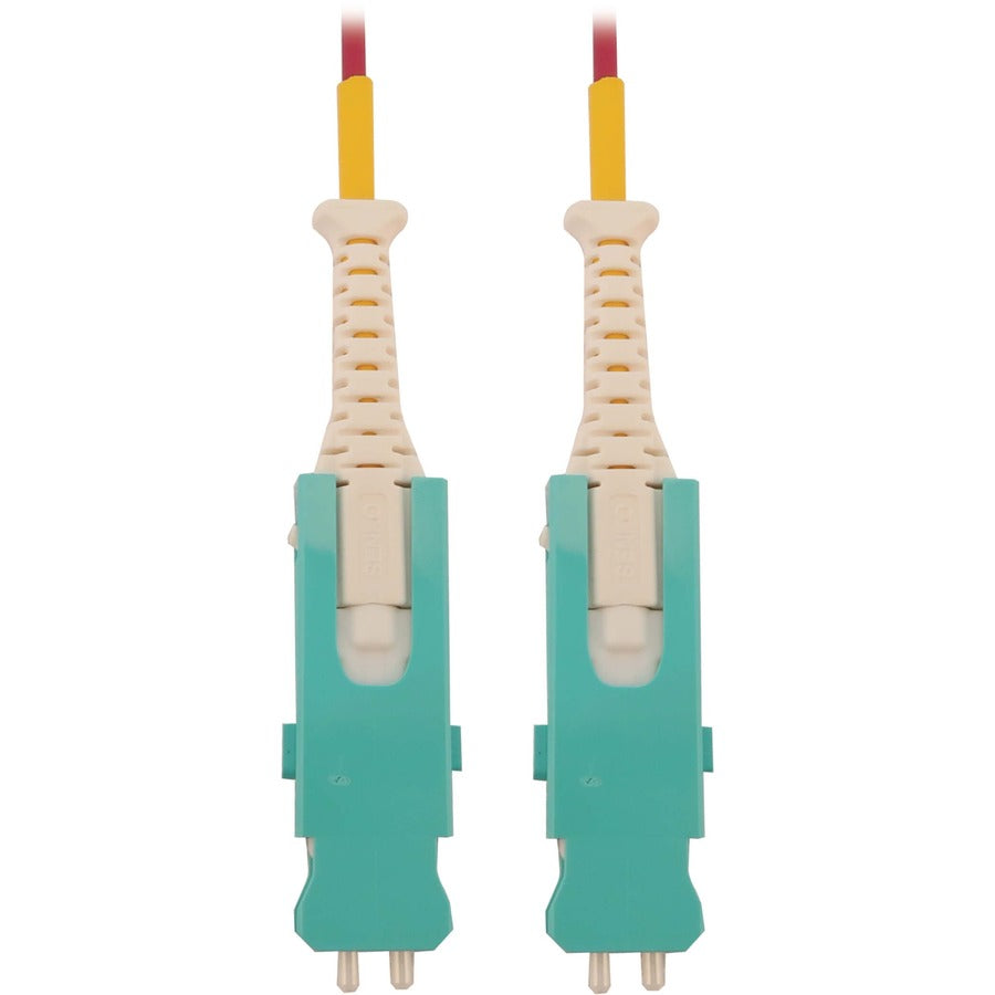 Eaton Tripp Lite Series N823S-01M-MG 1m 400 GbE Multimode OM4 Fiber Optic Cable with Magenta Jacket and Duplex SN Connectors