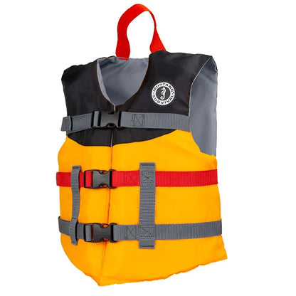 Mustang Survival Youth Livery Foam Vest - Mango/Black